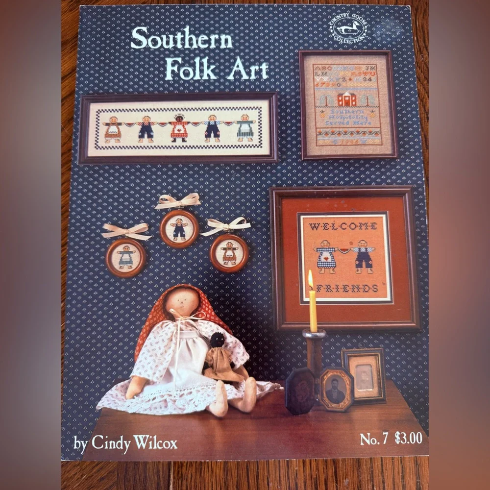 Cross Stitch Patterns Vintage Southern Folk Art Cricket Collection Just‎ Friends